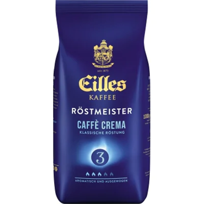 Eilles Kaffee Caffè Crema aromatisch, ausgewogen ganze Bohne Intensität: 3 1.000 g/Pack.