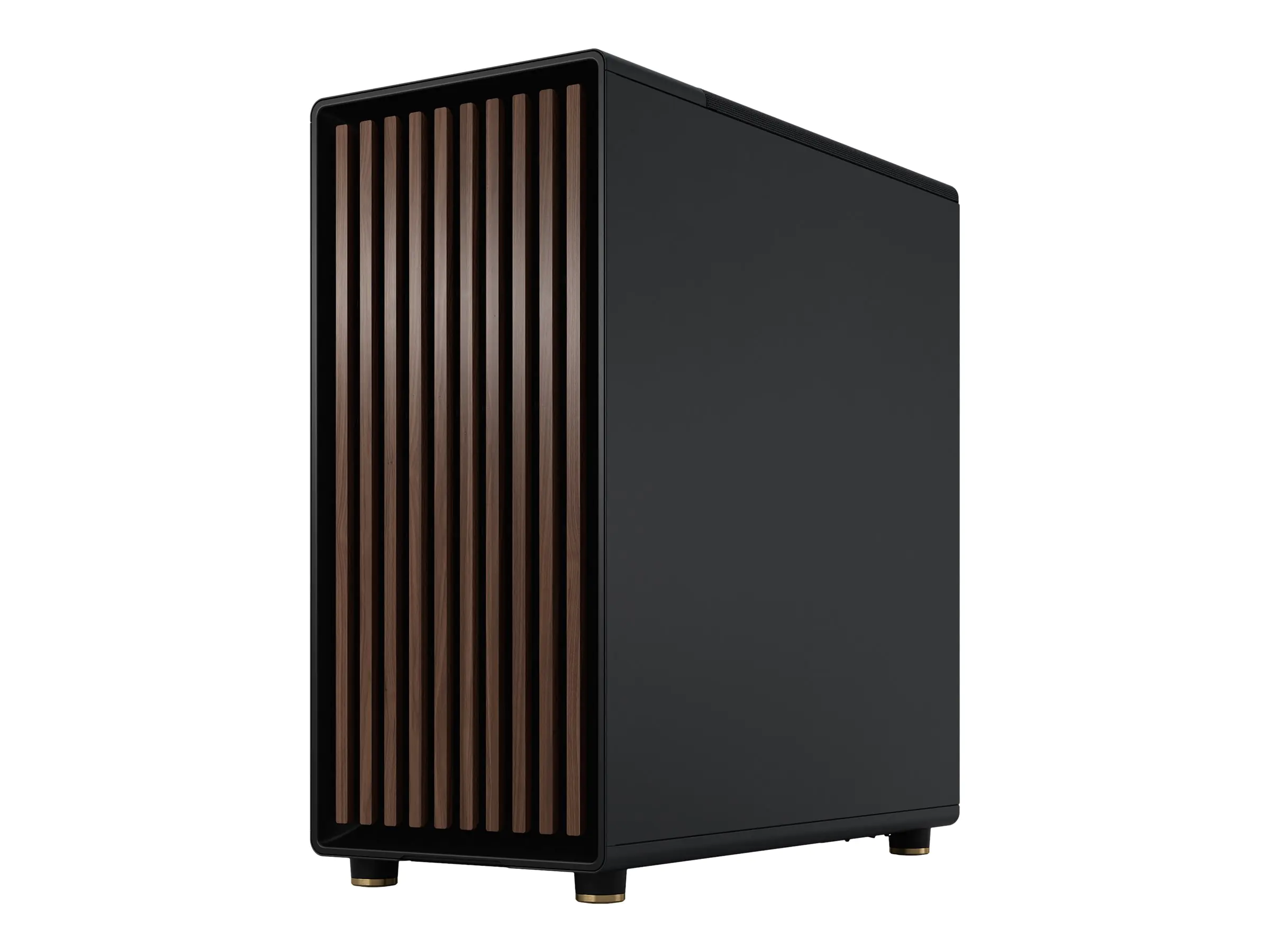Fractal Design North - Mid tower - ATX - Seitenteil mit Fenster (getöntes Glas) - keine Spannungsversorgung (ATX) - Charcoal Black - USB/Audio