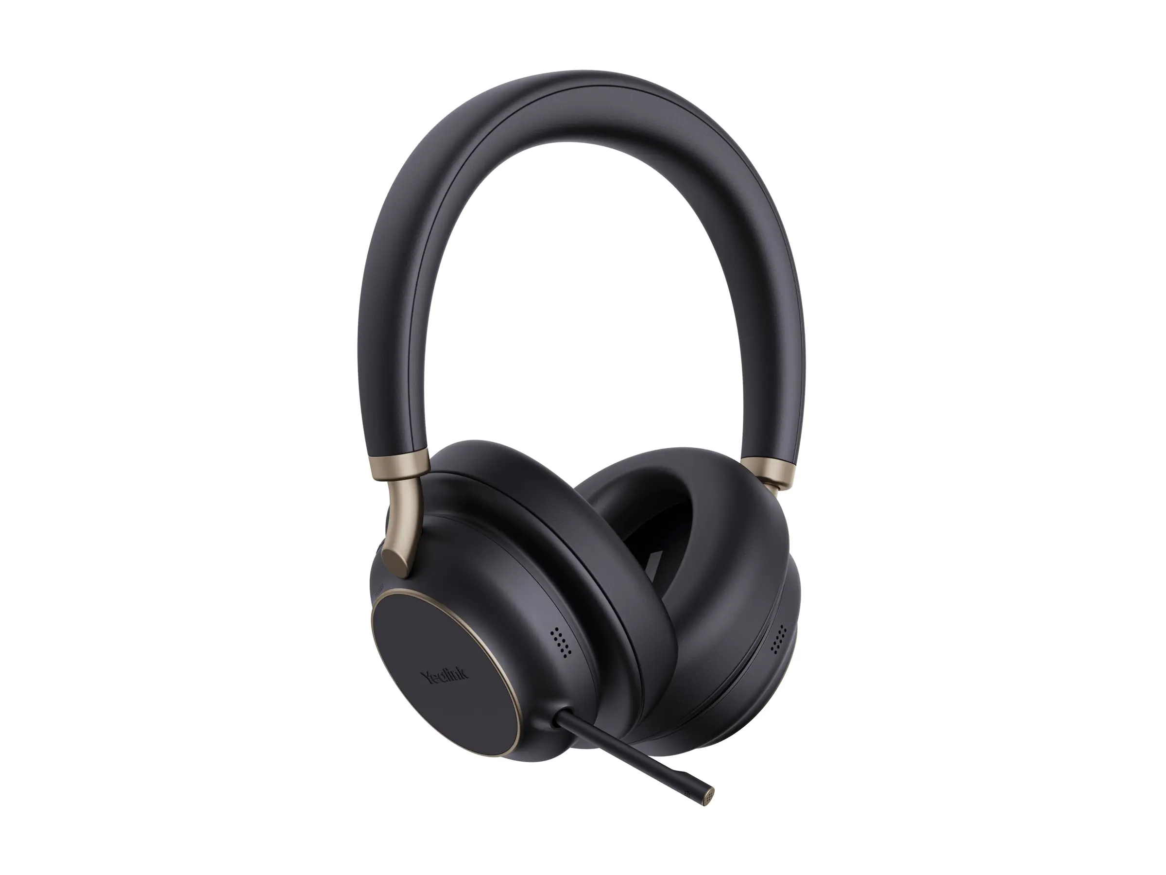 Yealink BH76 Plus - Headset - On-Ear / Fullsize - Bluetooth - kabellos - aktive Rauschunterdrückung - Adapter USB-C via Bluetooth - Schwarz - UC-zertifiziert