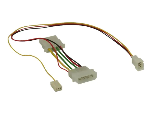 InLine - Netzteil für Lüfter - interne Stromversorgung 4-polig, (nur für Lüfter) (M) zu Molex, 3-polig, interne Spannungsversorgung RPM, 3-polig