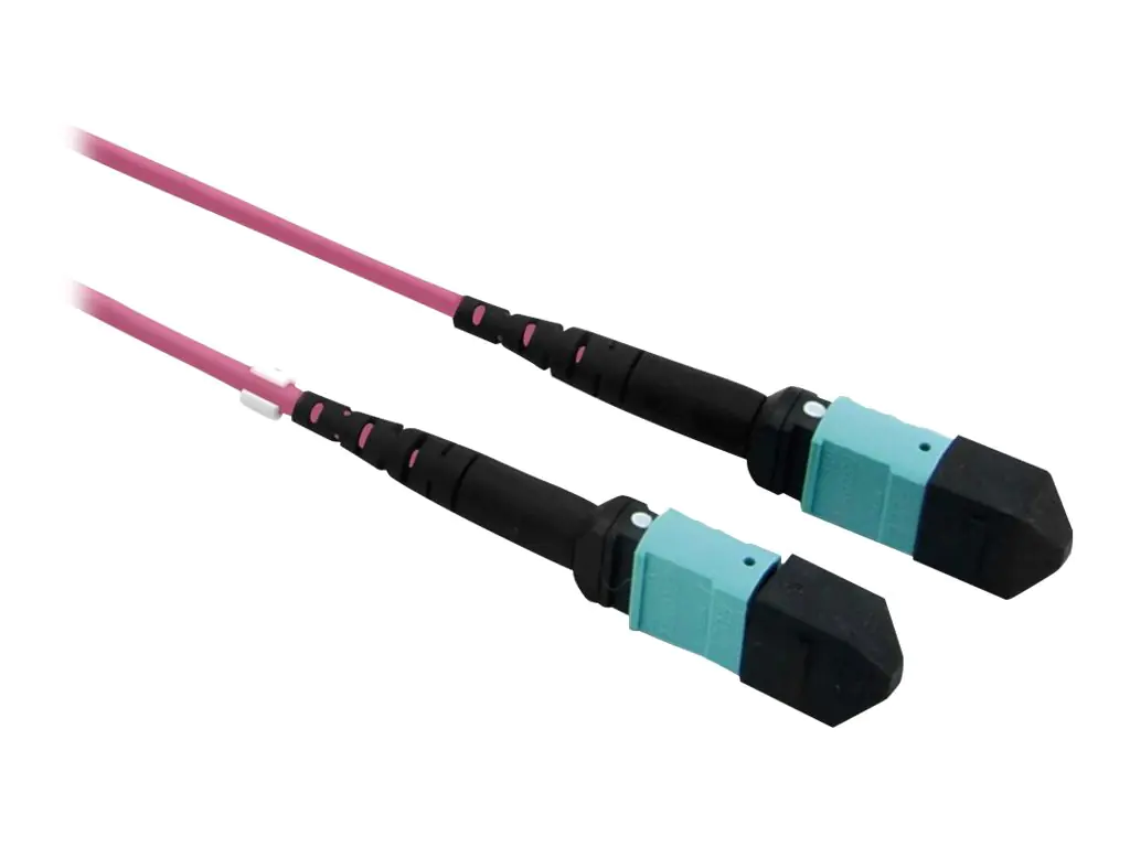 VALUE - Patch-Kabel - MPO (M) zu MPO (M) - 15 m - Glasfaser - 50/125 Mikrometer - OM4 - halogenfrei - violett