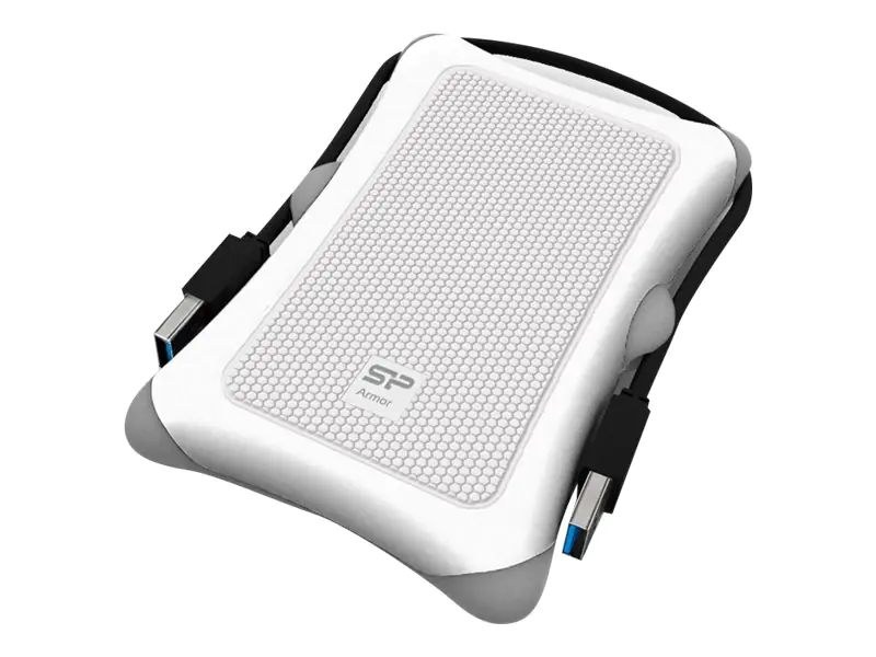 Silicon Power Armor A30 - Speichergehäuse - 2.5" (6.4 cm) - SATA 6Gb/s - USB 3.2 (Gen 1) - weiß