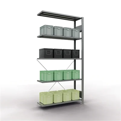 SCHULTE Regal MULTIplus150 12735 Anbau 2.000x1.000x300mm 5Böden vz