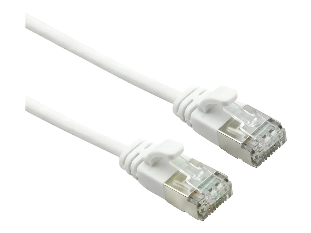 Roline - Patch-Kabel - RJ-45 (M) zu RJ-45 (M) - 2 m - U/FTP - CAT 7 - halogenfrei, geformt - weiß
