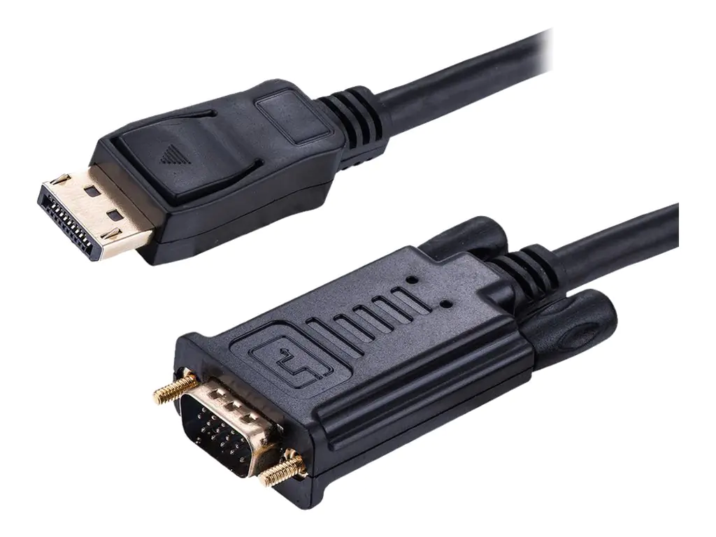 VALUE - Adapterkabel - DisplayPort (M) zu HD-15 (VGA) (M) - 2 m - Daumenschrauben - Schwarz
