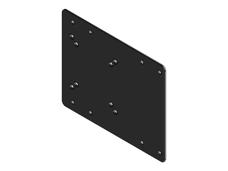 Hagor - Montagekomponente (Hochformat-Adapter) - für LCD-Display - Schwarz - Bildschirmgröße: 81-109 cm (32"-43")