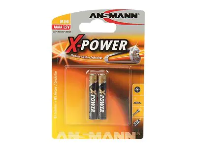 ANSMANN X-POWER Mini AAAA - Batterie 2 x AAAA - Alkalisch