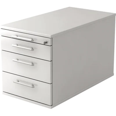 Hammerbacher Rollcontainer Solid VTC30/W/W/RE weiß