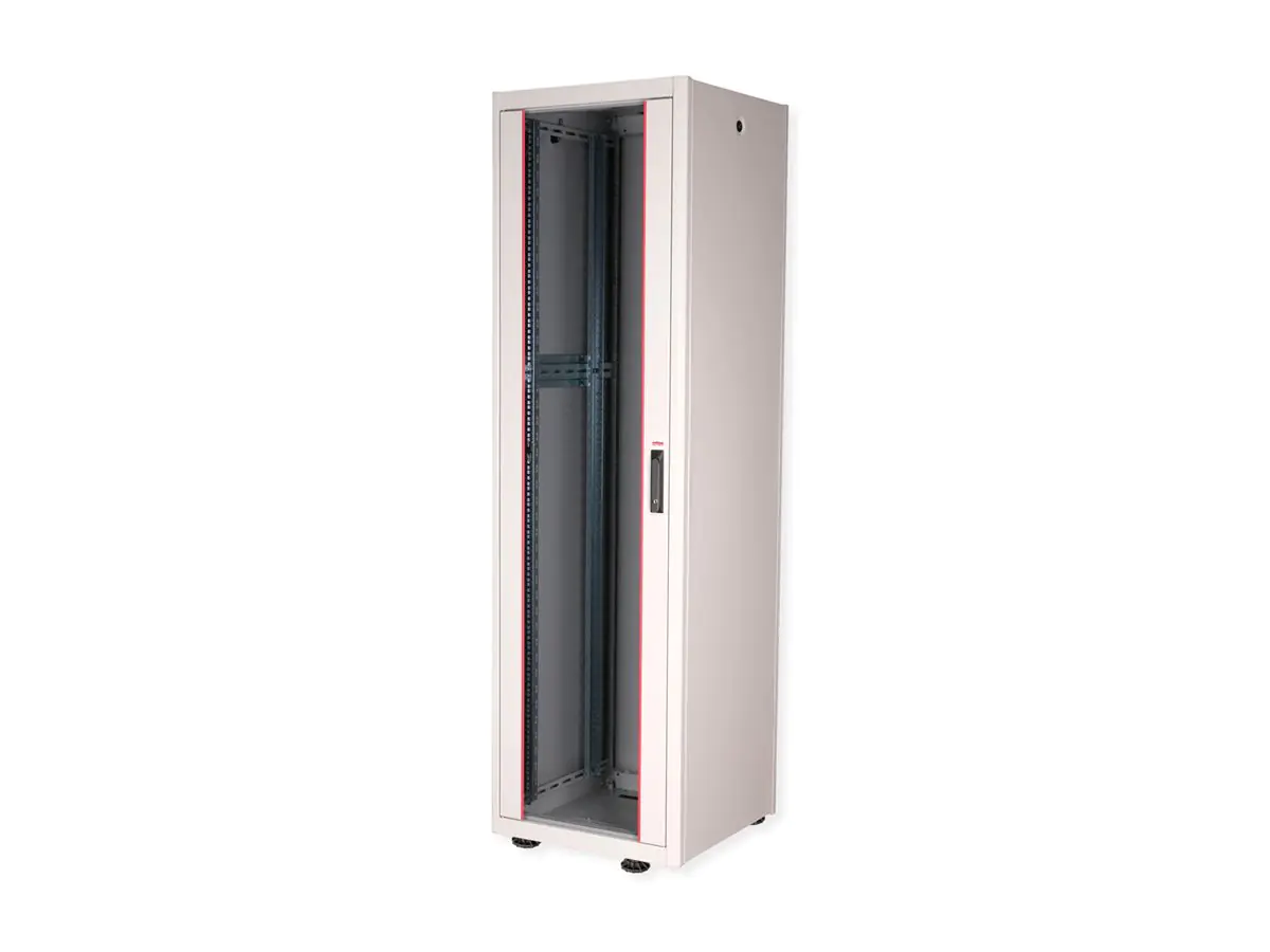 ROLINE Basic - Gehäuse Netzwerkschrank - mit Glastür, 600 x 600 mm (B x T) 26.21.0042