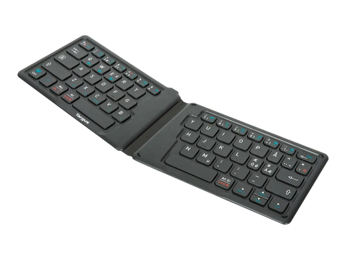 Targus - Tastatur - antimicrobial - kabellos - Bluetooth 5.1 - QWERTY - Nordisch - Schwarz - B2B