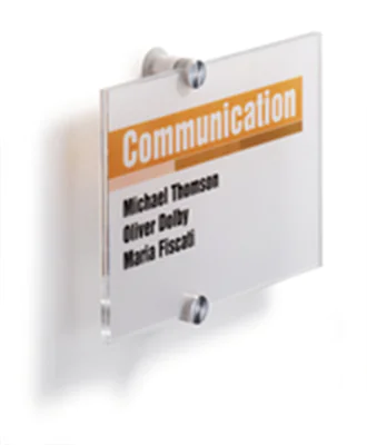 DURABLE Türschild CRYSTAL SIGN 482319 210x148mm transparent