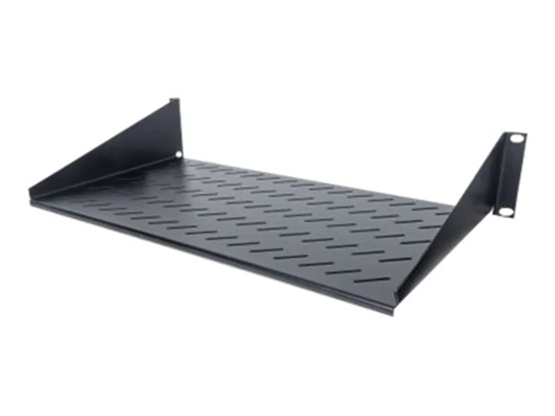 Intellinet 19" Cantilever Shelf, 2U, 2-Point Front Mount, 250mm Depth, Max 25kg, Black, Three Year Warranty - Rack - Regal - Schwarz, RAL 9005 - 2U - 48.3 cm (19") 712507