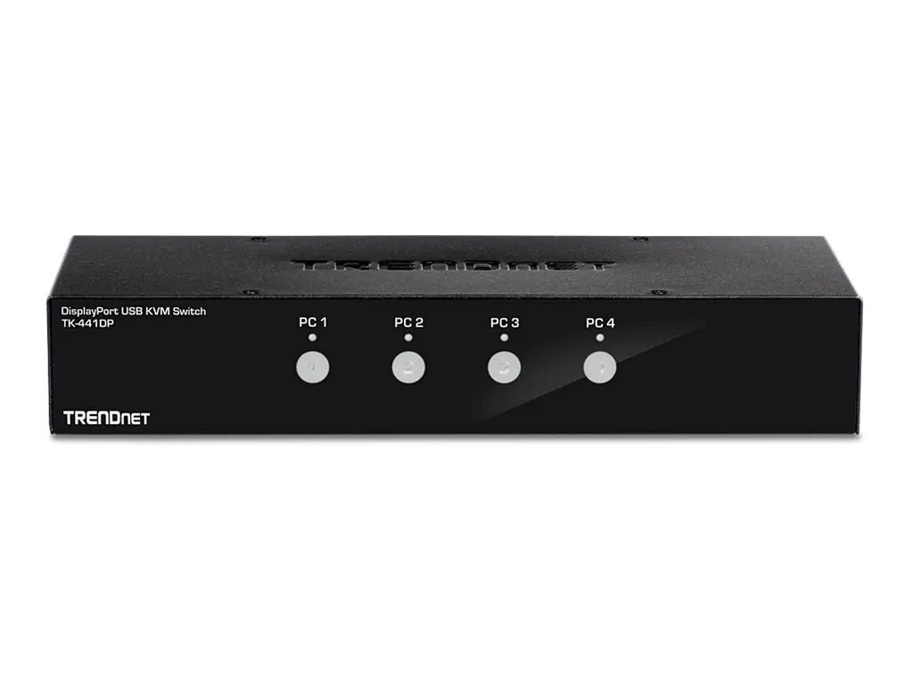 Trendnet TK 441DP - KVM-/Audio-/USB-Switch - 4 x KVM/Audio/USB - 1 lokaler Benutzer - Desktop - TAA-konform