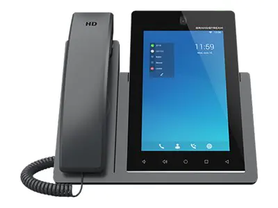 Grandstream GXV3470 - IP-Videotelefon - mit Digitalkamera, Bluetooth-Schnittstelle - IEEE 802.11a/b/g/n/ac/ax (Wi-Fi) / Bluetooth 5.0 - 10-Wege Anruffunktion - SIP, RTCP, RTP, SRTP - 16 Zeilen
