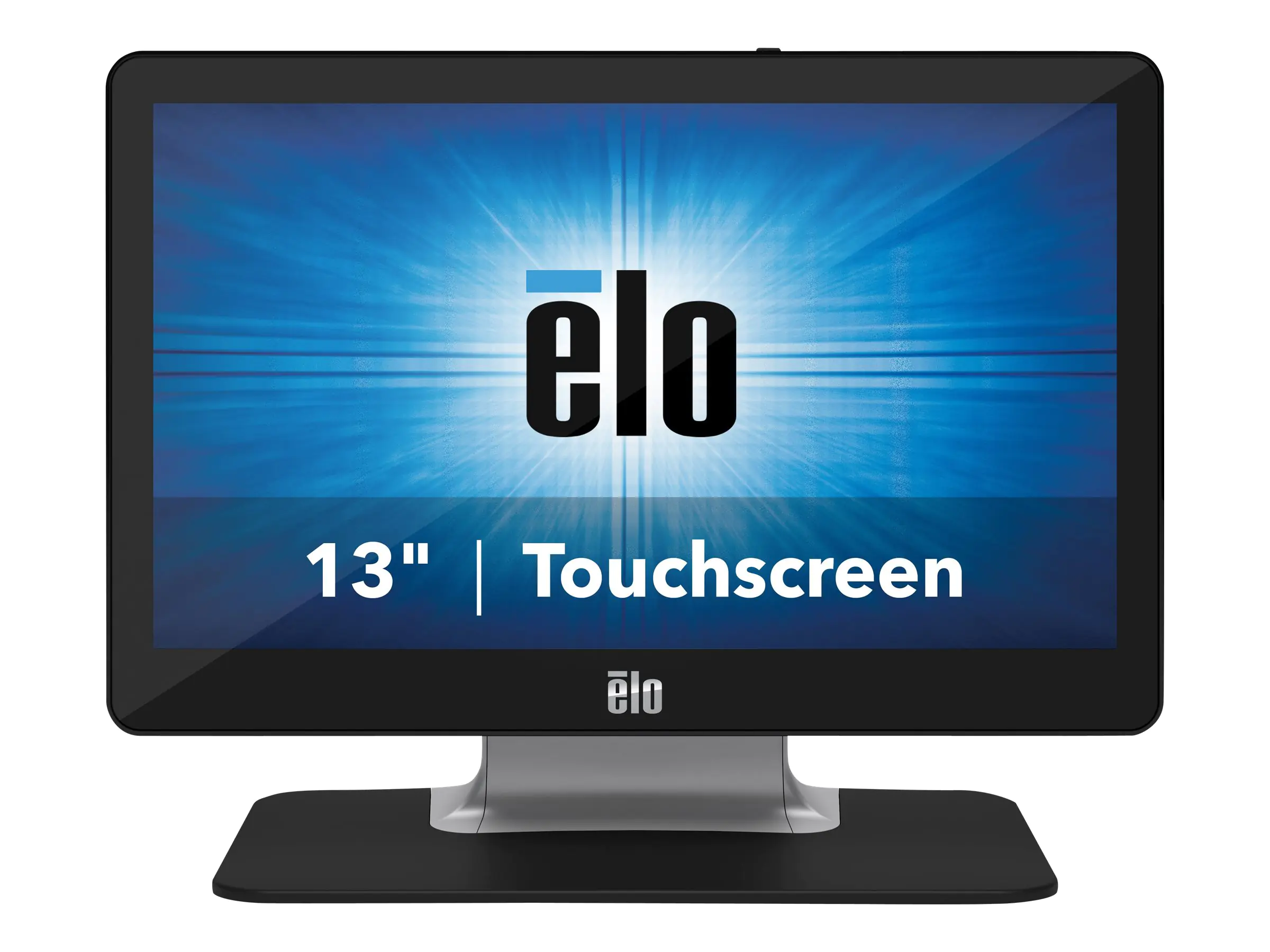 Elo ET1302L - Mit Ständer - LCD-Monitor - 33.8 cm (13.3") - Touchscreen - 1920 x 1080 Full HD (1080p) - 300 cd/m² - 800:1 - 25 ms - HDMI, VGA, USB-C - Lautsprecher - Schwarz