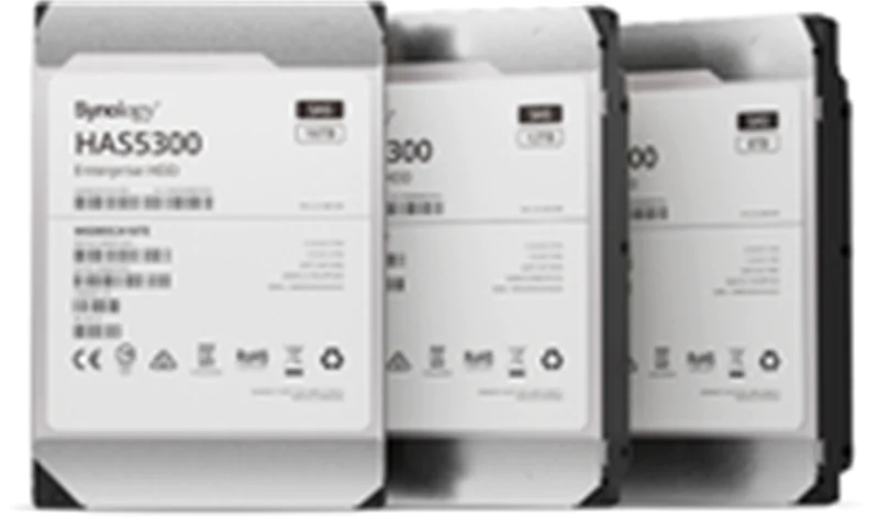 Synology HAS5300 - Festplatte - 8 TB - intern - 3.5" (8.9 cm) - SAS 12Gb/s - 7200 rpm - Puffer: 256 MB - für Synology SA3200, SA3400, SA3600; High Density HD6500; Unified Controller UC3200