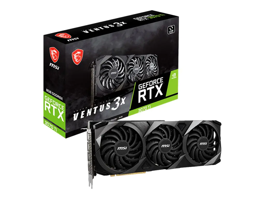 MSI GeForce RTX 3070 Ti VENTUS 3X 8G - Grafikkarten - GF RTX 3070 Ti - 8 GB GDDR6X - PCIe 4.0 - HDMI, 3 x DisplayPort