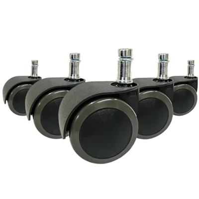 hjh OFFICE Ersatzrolle ROLO EASY Metall/Kunststoff/Polyurethan, beschichtet schwarz 5 St./Pack.