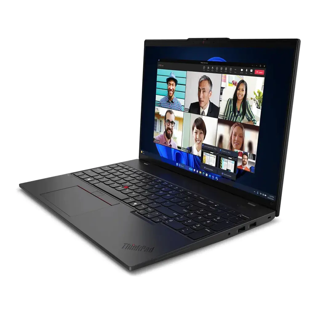 Lenovo ThinkPad L16 Gen 1 21L7 - 180°-Scharnierdesign - AMD Ryzen 5 Pro 7535U / 2.9 GHz - Win 11 Pro - Radeon 660M - 16 GB RAM - 512 GB SSD TCG Opal Encryption 2, NVMe - 40.6 cm (16") IPS 1920 x 1200 - Wi-Fi 6E, Bluetooth - Schwarz - kbd: Deutsch - mit 1