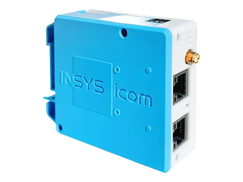 INSYS icom MIRO-L200 - Router - WWAN digitaler Eingang/Ausgang - WAN-Ports: 2 - 4G, 3G, 2G - an DIN-Schiene montierbar