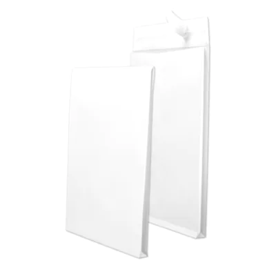 MAILmedia Faltentasche DIN C4 229 x 324 mm (B x H) ohne Fenster 120g/m² mit Haftklebung Kraftpapier weiß 100 St./Pack.