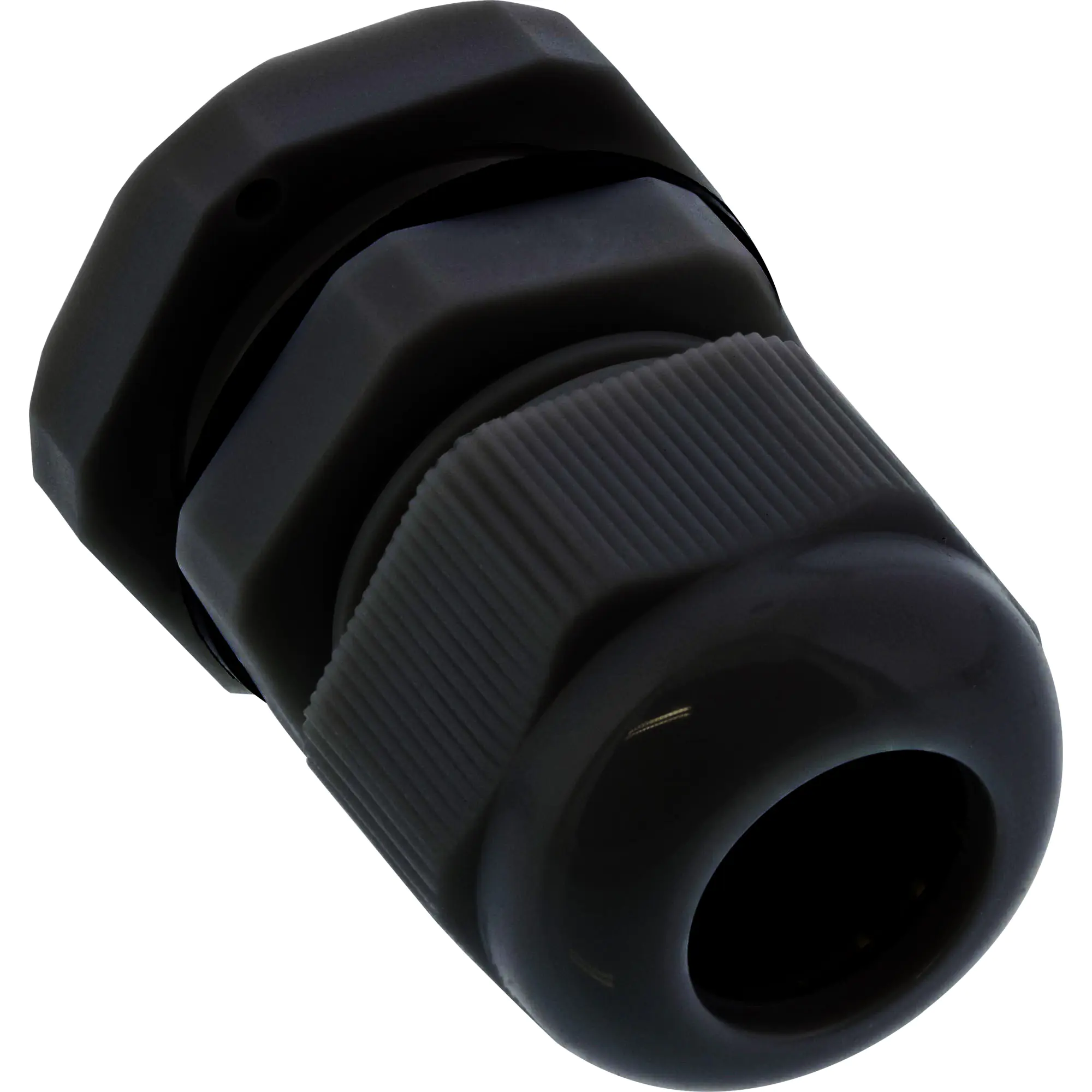 InLine Kabeldurchführung PG 7 Nylon IP68 3,5-6mm - schwarz - 10 Stück
