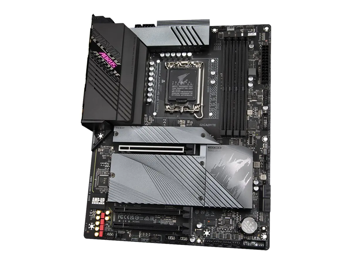 Gigabyte B660 AORUS MASTER DDR4 - 1.0 - Motherboard - ATX - LGA1700-Sockel - B660 Chipsatz - USB-C Gen2, USB 3.2 Gen 1, USB 3.2 Gen 2, USB-C Gen 2x2 - 2.5 Gigabit LAN, Wi-Fi 6, Bluetooth - Onboard-Grafik (CPU erforderlich) - HD Audio (8-Kanal)
