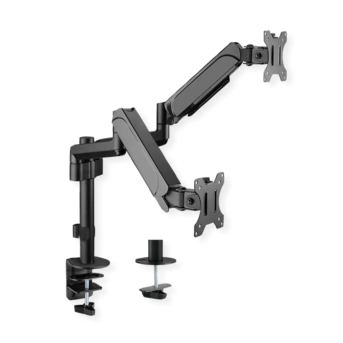 VALUE LCD-Dual-Arm Tisch-Traegerstange federgestützt