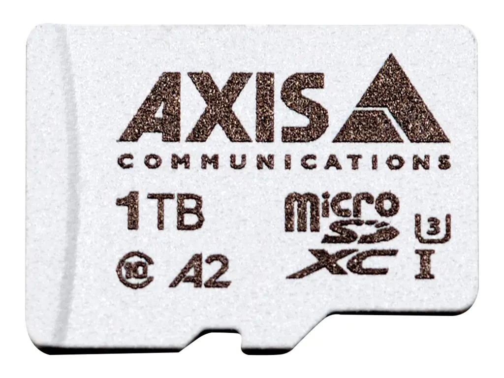 AXIS Surveillance - Flash-Speicherkarte (microSDXC-an-SD-Adapter inbegriffen) - 1 TB - A2 / UHS-I U3 / Class10 - microSDXC UHS-I - für AXIS D3110, M3085, M3086, M4308, M5075, M7116, P3727, P3818, Q1656, Q1715, Q1942, Q6100