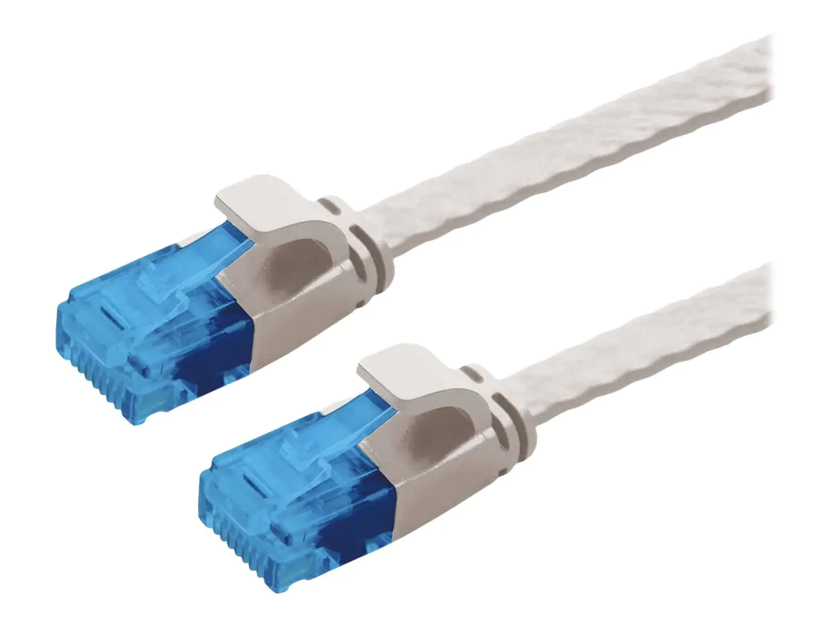 VALUE - Patch-Kabel - RJ-45 (M) zu RJ-45 (M) - 5 m - UTP - CAT 6a - geformt, ohne Haken, extraflach - Grau