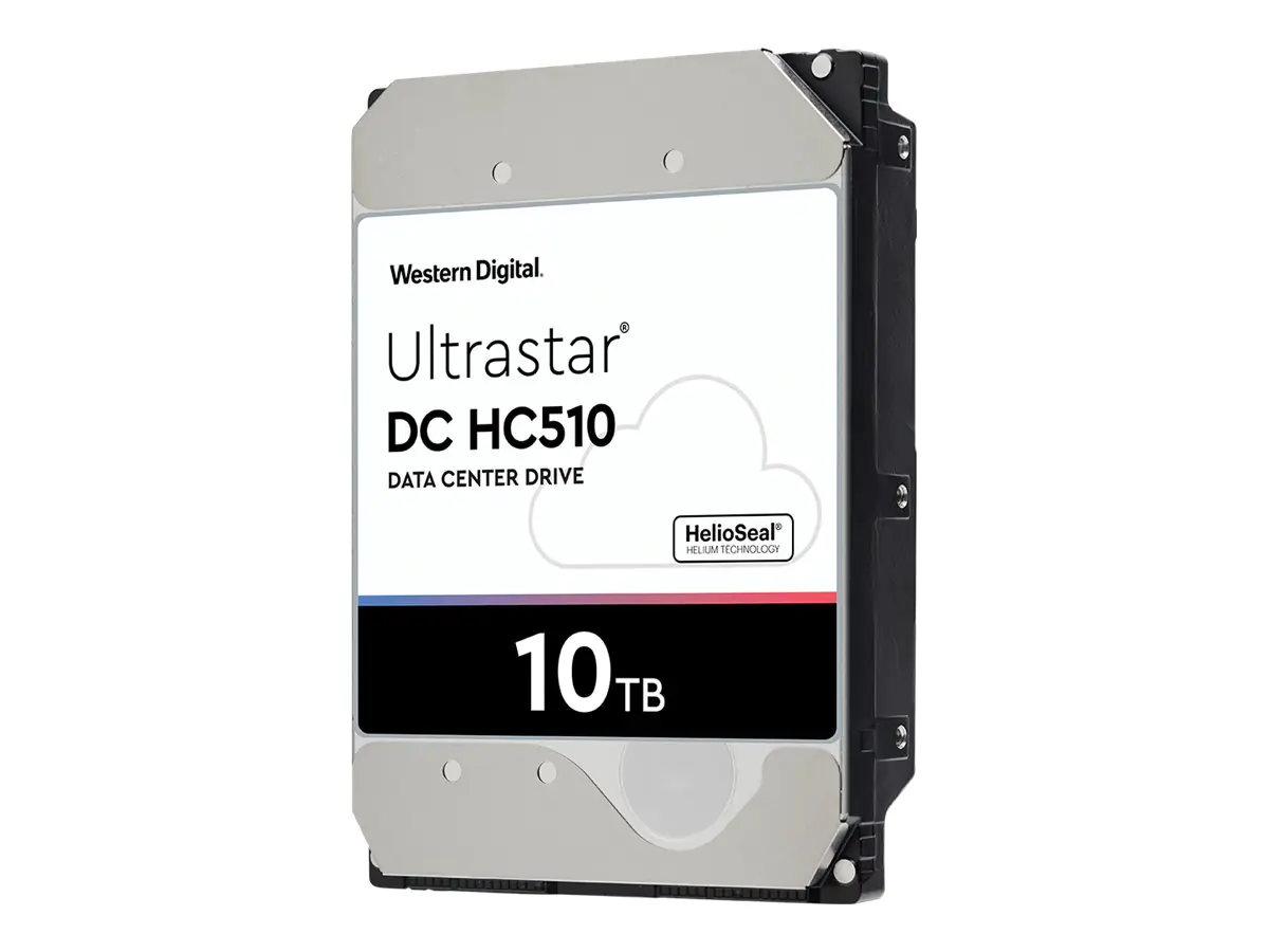 WD Ultrastar DC HC510 HUH721010ALE600 - Festplatte - 10 TB - intern - 3.5" (8.9 cm) - SATA 6Gb/s - 7200 rpm - Puffer: 256 MB