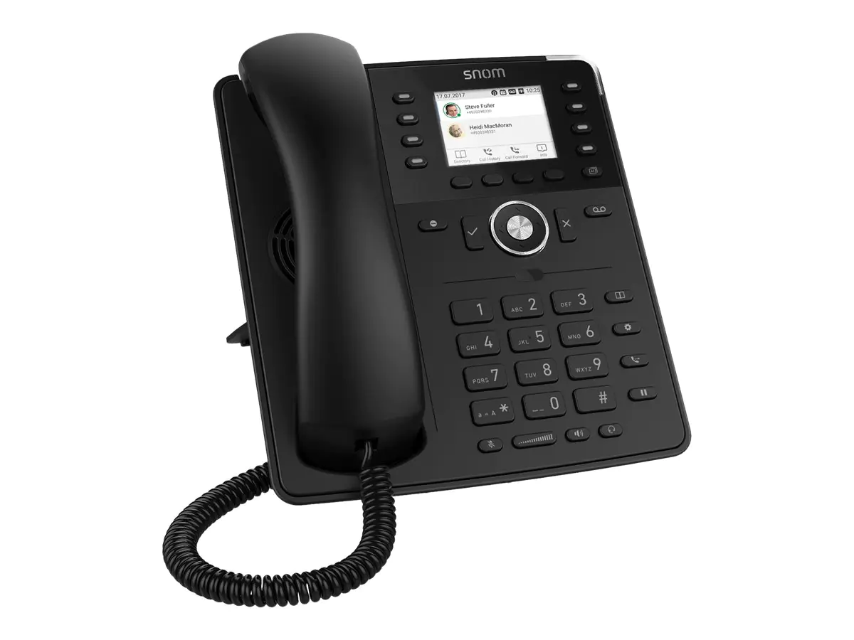 snom D735 - VoIP-Telefon - dreiweg Anruffunktion - SIP, RTCP, SIPS - Schwarz