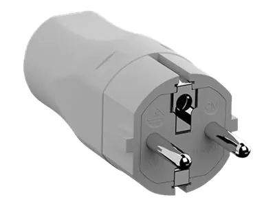 Bachmann - Netzanschluss - CEE 7/7 (M) - 250 V - 16 A - Grau, RAL 7035