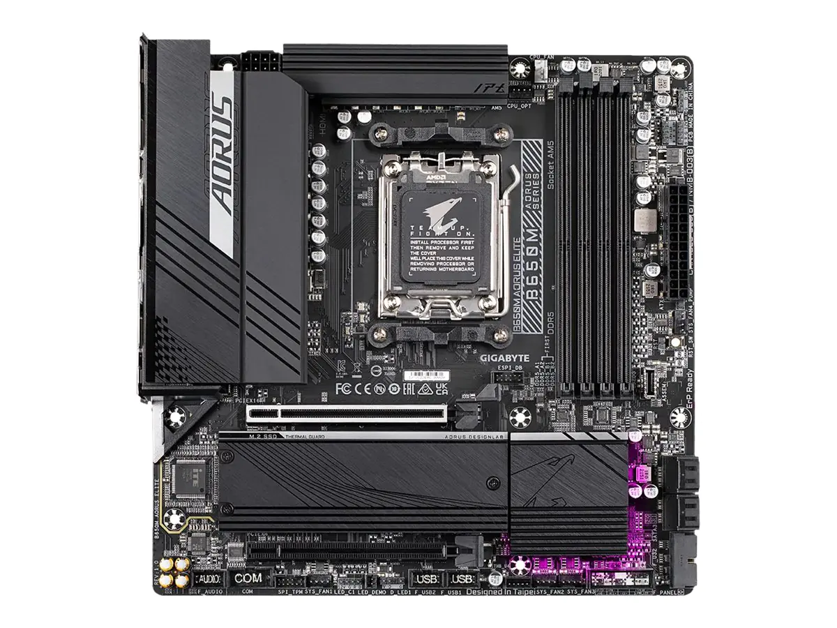Gigabyte AORUS B650M ELITE - 1.0 - Motherboard - micro ATX - Socket AM5 - AMD B650 Chipsatz - USB 3