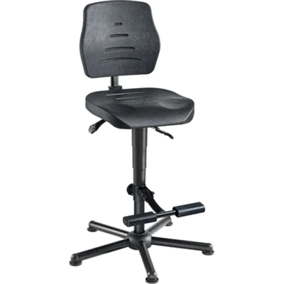Mey Chair XXL Arbeitsdrehstuhl W15-25-H-PU-AH2 schwarz 01082