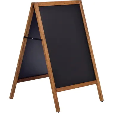 magnetoplan® Kundenstopper Multi 70,4 x 115 x 75 cm (B x H x T) DIN A1 Buchenholz braun