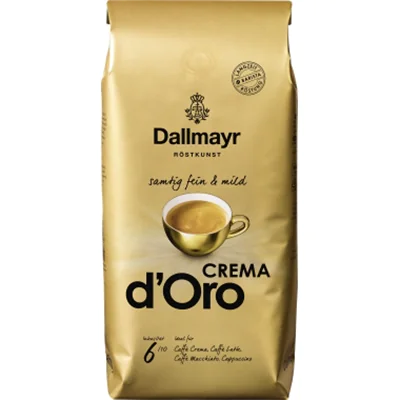 Dallmayr Crema d'Oro ganze Bohne, 1 kg, Cafe crema, Tasche 527000000
