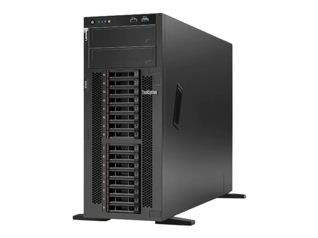 Lenovo ThinkSystem ST550 7X10 - Server - Tower - 4U - zweiweg - 1 x Xeon Silver 4208 / 2.1 GHz - RAM 32 GB - Hot-Swap 6.4 cm (2.5") Schacht/Schächte - keine HDD - Matrox G200 - 1GbE - kein Betriebssystem - Monitor: keiner