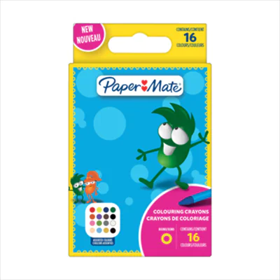 Paper Mate Wachsmalstift farbig sortiert 16 St./Pack.