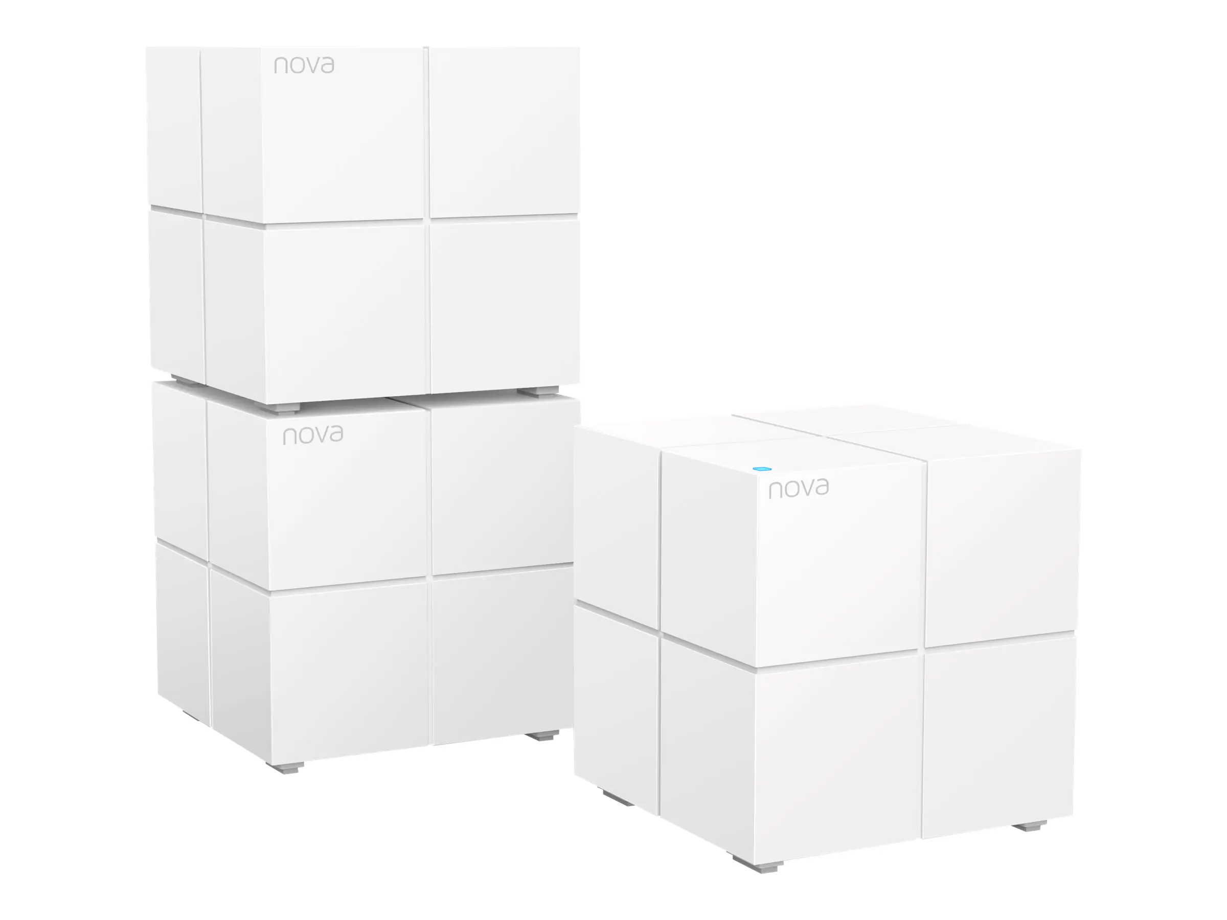 Tenda Nova MW6 - - WLAN-System - (3 Router) - bis zu 557 m² - Netz - 1GbE - Wi-Fi 5 - Dual-Band