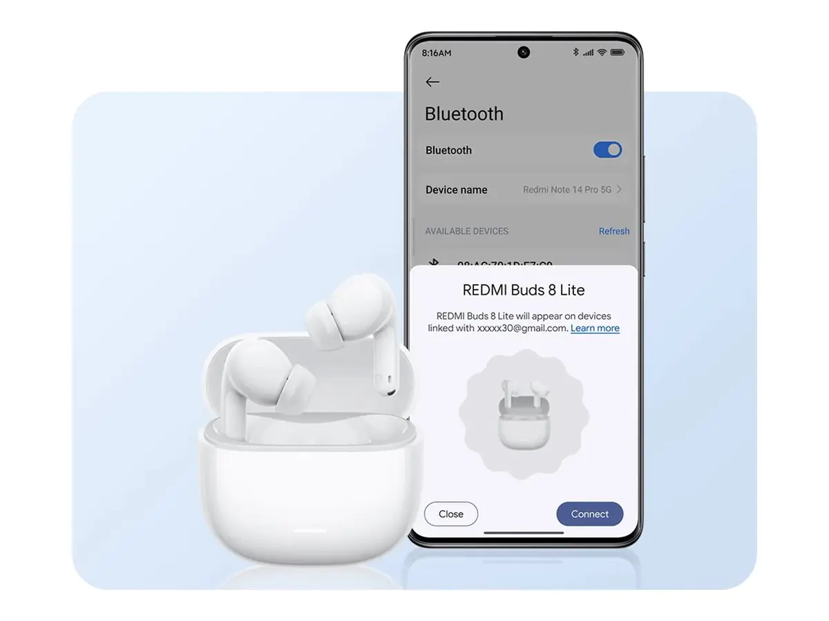 Xiaomi Redmi Buds 8 Lite - True Wireless -Kopfhörer mit Mikrofon