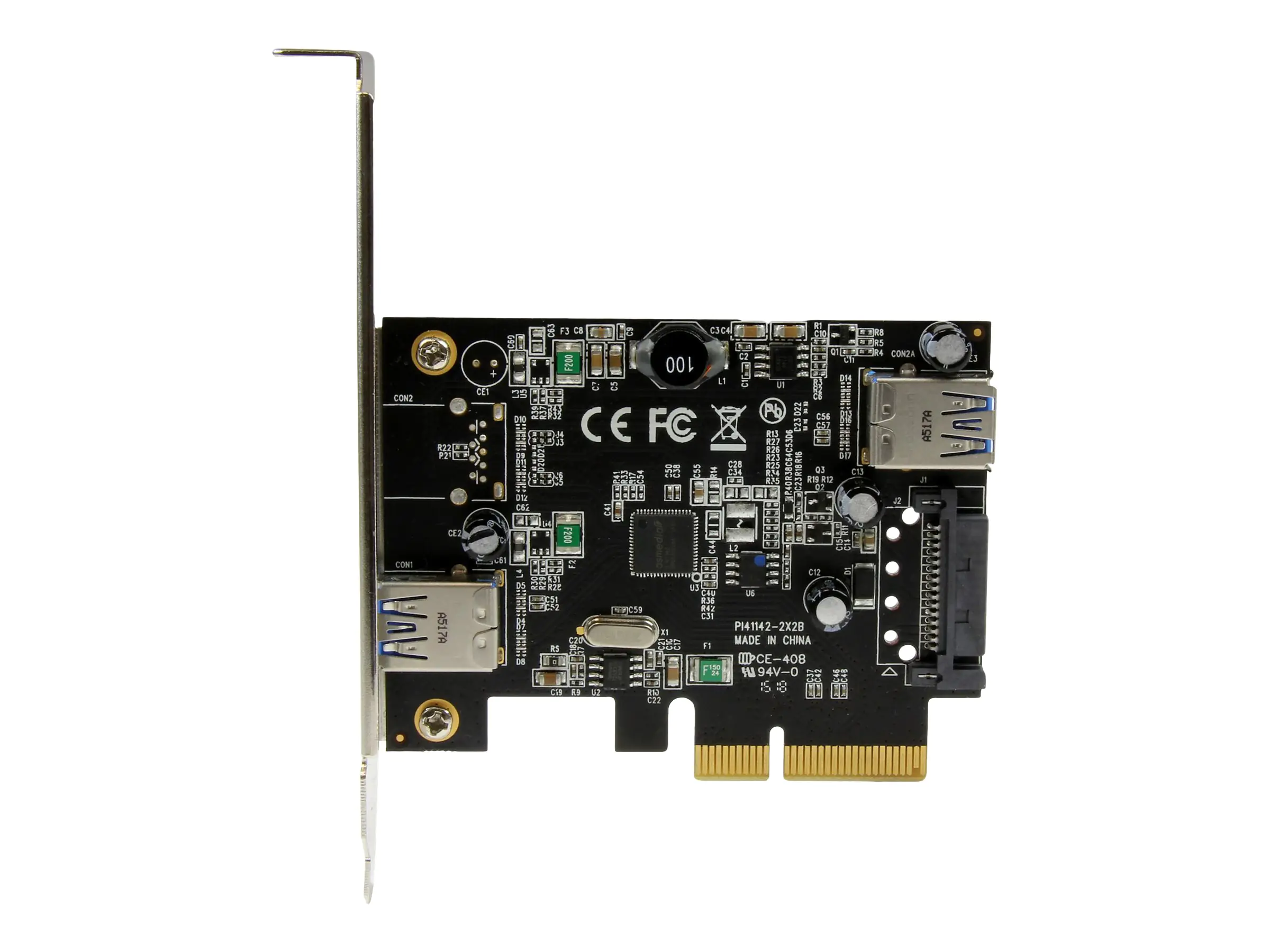 StarTech 2 Port USB 3.1 (10Gbit/s) PCIe Karte - USB-A, 1x Extern, 1x Intern - PCI Express - Unterstützt UASP - USB-Adapter - PCIe x4 Low-Profile - USB 3.1 x 2 - für P/N: USB312SAT3, USB31C2SAT3