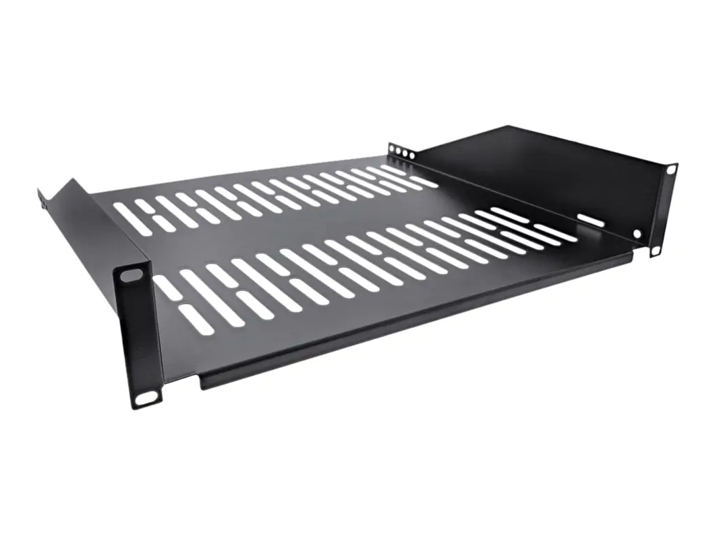 InLine - Rack - Regal - Schwarz, RAL 9005 - 2U - 48.3 cm (19")
