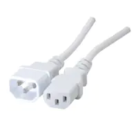 exertis Connect Kaltgeraete-Verlängerungskabel weiß 0.6 m - Kabel - Verlängerungskabel