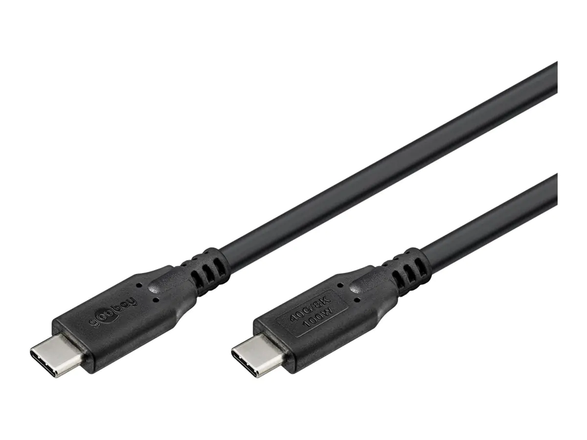 Goobay USB-C -Kabel USB4 100 W 40 Gbit/s Power Delivery 1.5 m - -Stecker> - Kabel - Digital/Daten