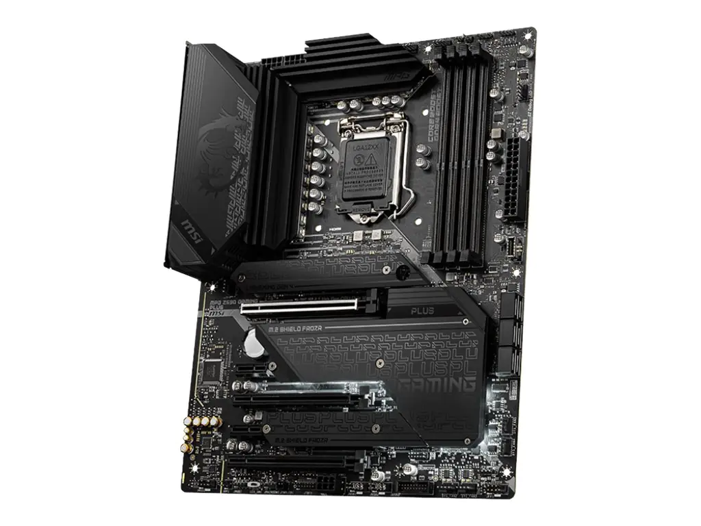 MSI MPG Z590 GAMING PLUS - Motherboard - ATX - LGA1200-Sockel - Z590 Chipsatz - USB-C Gen2, USB 3.2 Gen 1, USB 3.2 Gen 2, USB-C Gen 2x2 - 2.5 Gigabit LAN - Onboard-Grafik (CPU erforderlich) - HD Audio (8-Kanal)