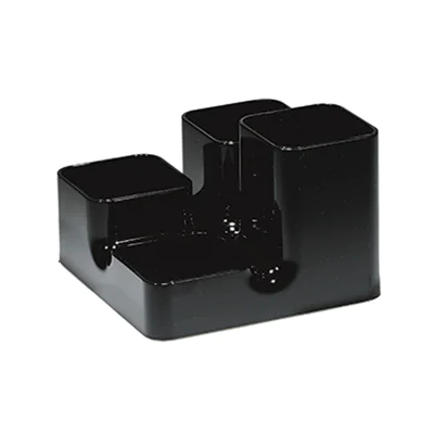 arlac Multiköcher Uni-Buttler 23401 13x9x13cm 4Fächer PS schwarz