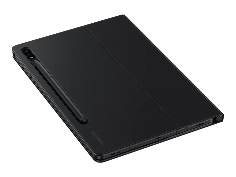 Samsung EF-DT630 - Tastatur und Foliohülle (Buch-Cover) - POGO pin - Schwarz Tastatur, Schwarz Gehäuse - für Galaxy Tab S7