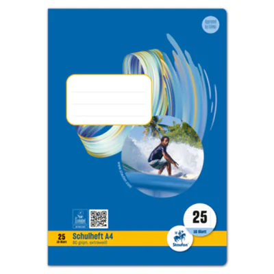 Format-X® Schulheft Style DIN A4 kariert 22 16 Bl.