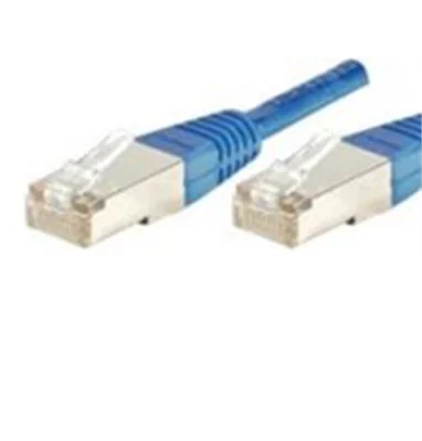 Dexlan - Patch-Kabel - RJ-45 (M) zu RJ-45 (M) - 2 m - FTP - CAT 6a - geformt - Blau